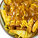 Chips, Cheese & Curry Sauce 