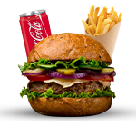 Grilled 1/4 Lb Burger Meal 