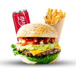 Grilled 1/4 Lb Mexicano Burger Meal 